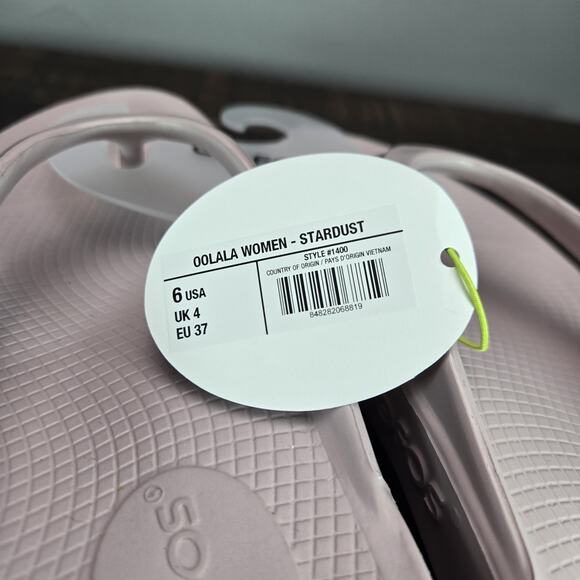 NEW Oofos Oolala Luxe Womens Size 6 Recovery Slip-On Flip Flop Sandals Pink - Picture 11 of 12